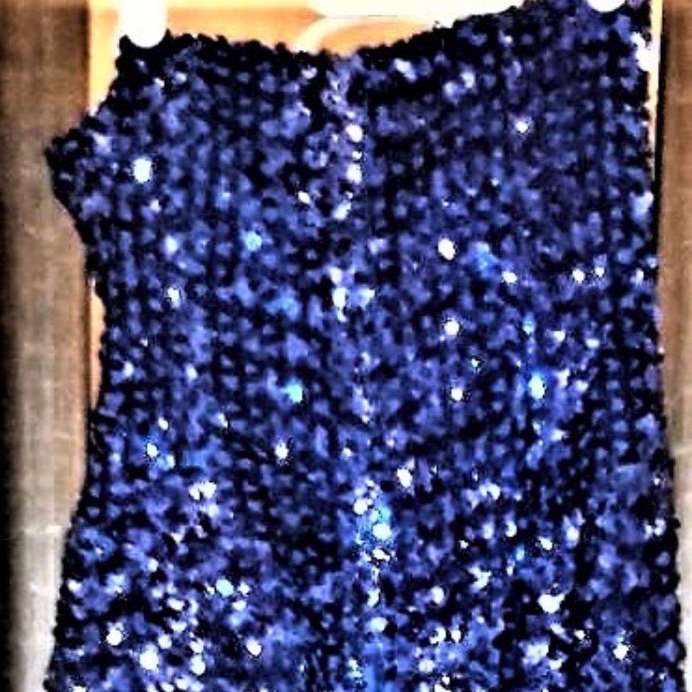 Cobalt Blue Strapless Long Gown * WHAT’S UP BY Carol * 100% Polyester * Size 10